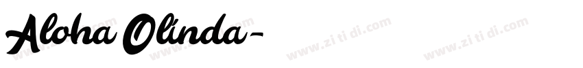 Aloha Olinda字体转换